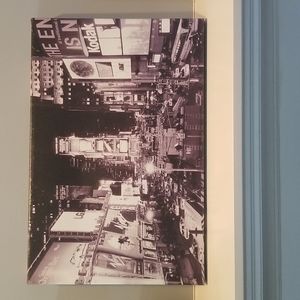 Cityscape print on canvas/vinyl